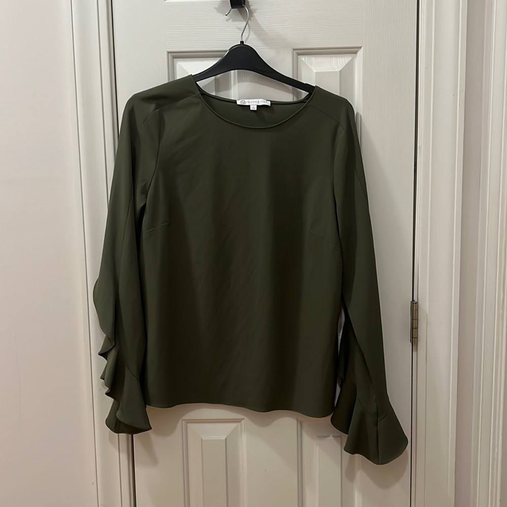 Preston and York Blouse Ruffle Sleeves NWOT
